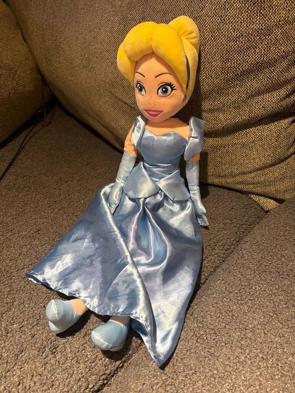 Disney Store Cinderella 21 Inch Plush Doll with Satin Gown